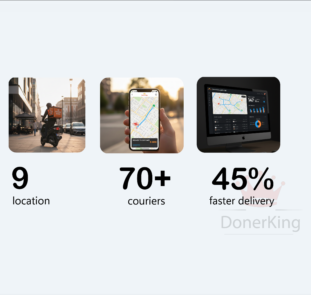 In-house delivery automation system showing route optimization and operational analytics