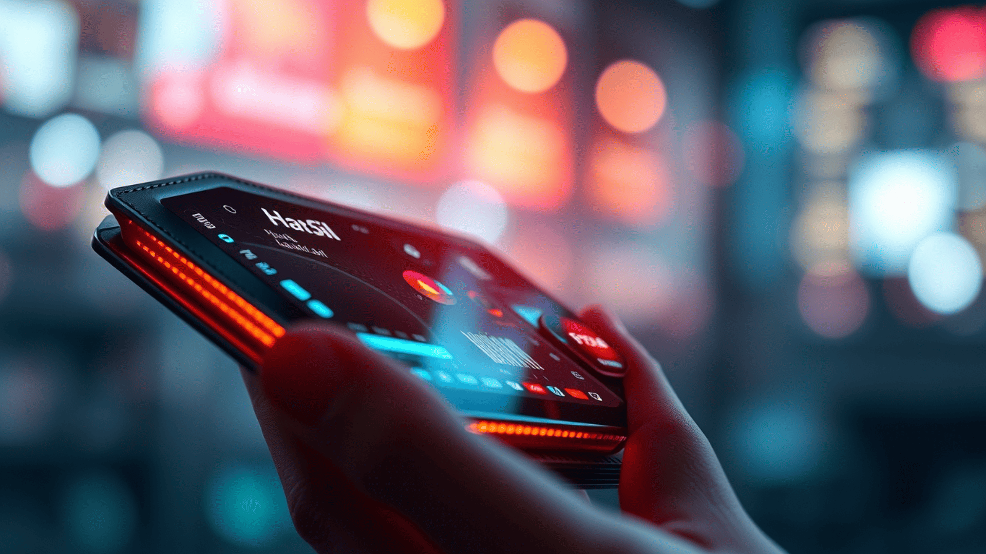 Close-up of a digital mobile wallet used for contactless payments, highlighting trends in fintech and the cashless economy.