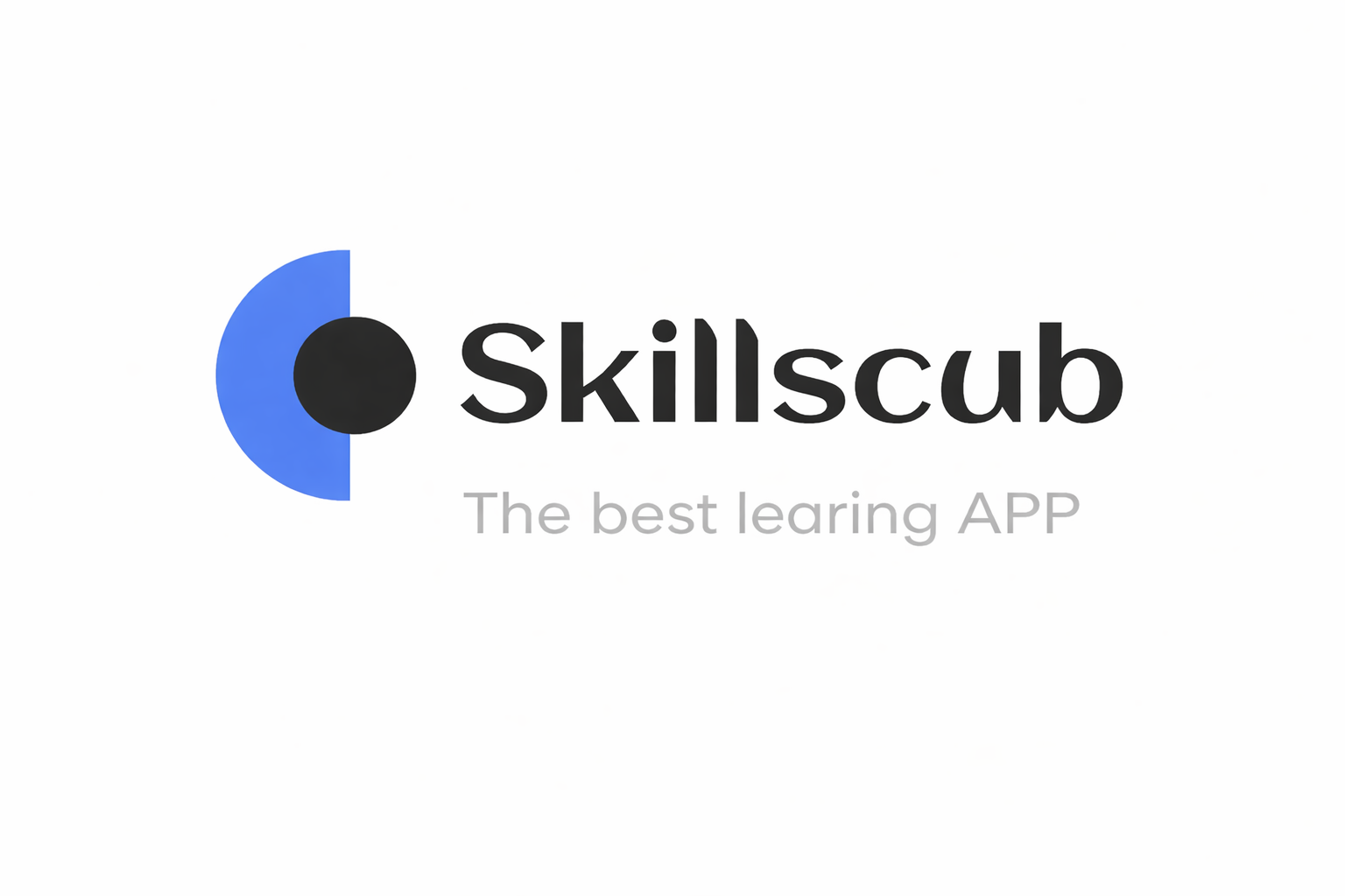 Logotipo de Skillscub para app de aprendizaje online y desarrollo de habilidades